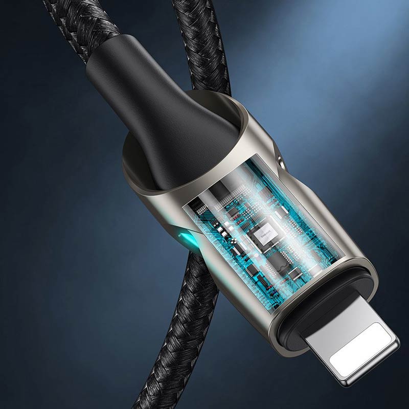 کابل تبدیل فست شارژ Baseus CATLYY-01 Type-C to Lightning 2.4A PD 18W 1m