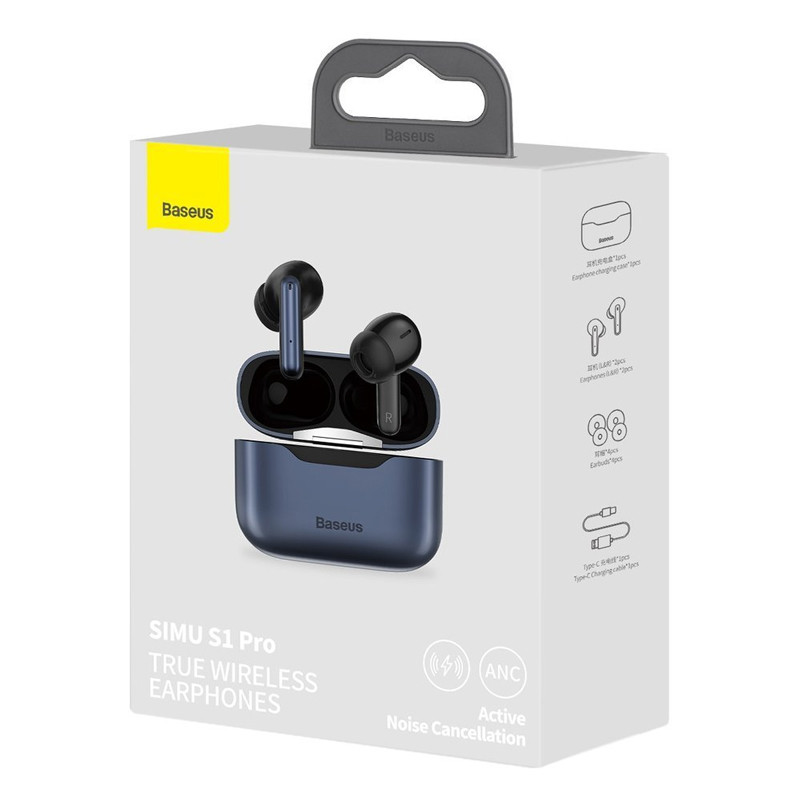 هندزفری بلوتوث دوتایی Baseus SIMU S1 Pro NGS1P TWS