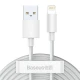کابل آیفونی Baseus TZCALZJ-02 2.4A 1.5m بسته 2 عددی