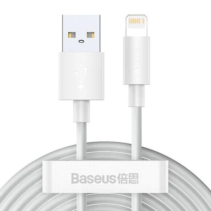 کابل آیفونی Baseus TZCALZJ-02 2.4A 1.5m بسته 2 عددی