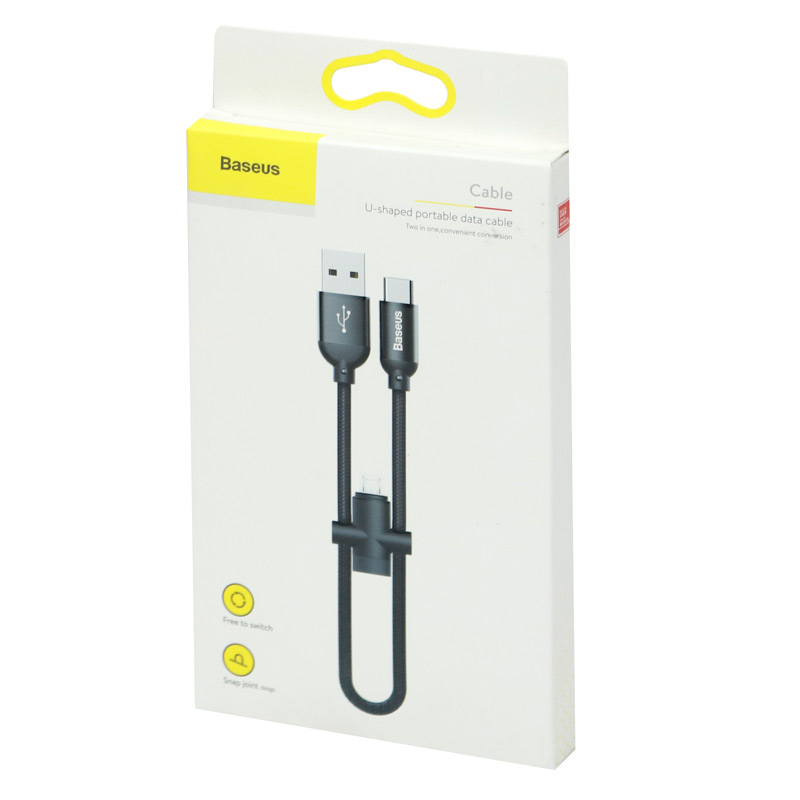 کابل 2 سر Baseus CAMUTC-01 2.4A 23cm