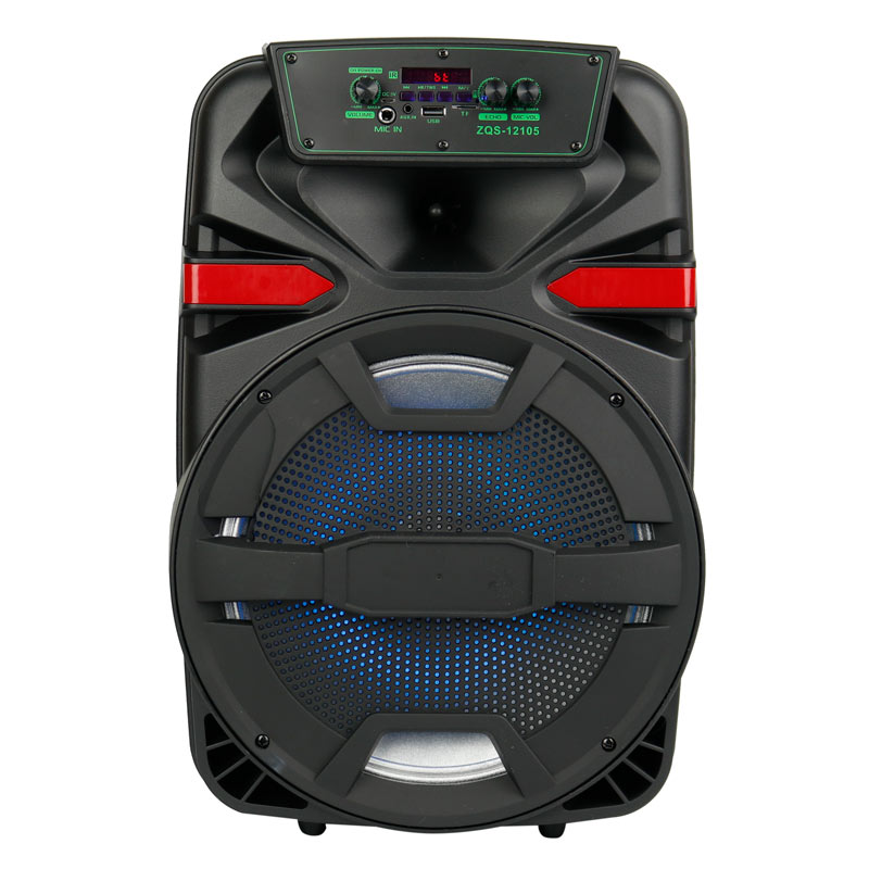 اسپیکر چمدانی بلوتوثی رم و فلش خور Buli ZQS-12105 + میکروفون و ریموت کنترل