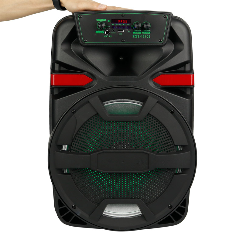 اسپیکر چمدانی بلوتوثی رم و فلش خور Buli ZQS-12105 + میکروفون و ریموت کنترل