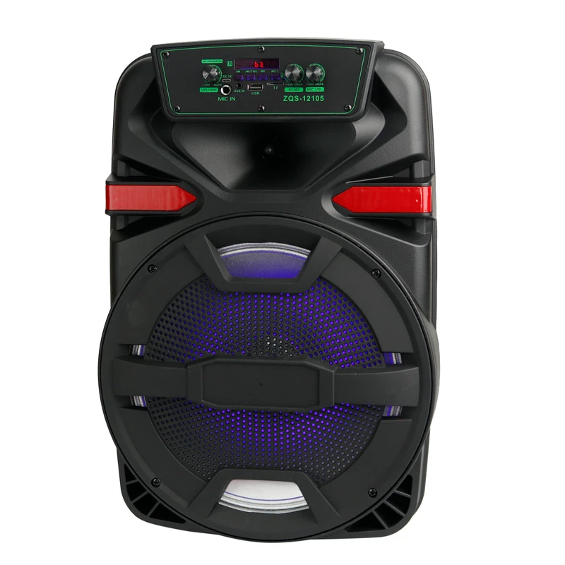 اسپیکر چمدانی بلوتوثی رم و فلش خور Buli ZQS-12105 + میکروفون و ریموت کنترل