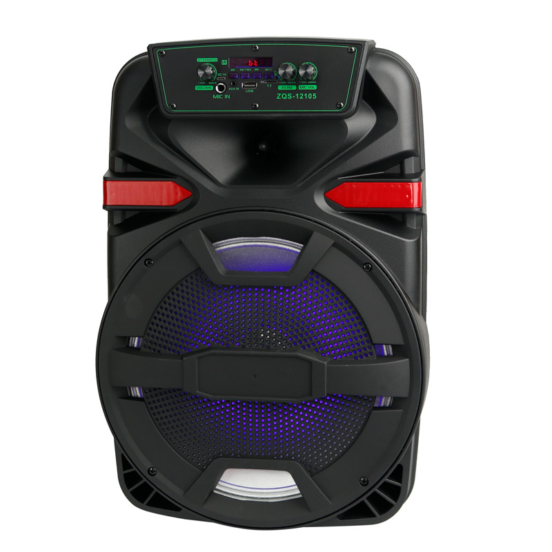 اسپیکر چمدانی بلوتوثی رم و فلش خور Buli ZQS-12105 + میکروفون و ریموت کنترل