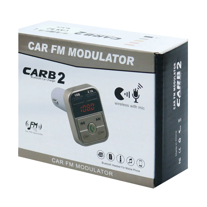 FM Player بلوتوثی + شارژر فندکی Car B2