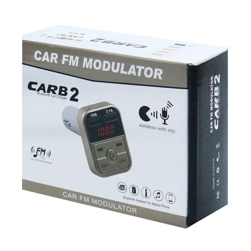 FM Player بلوتوثی + شارژر فندکی Car B2