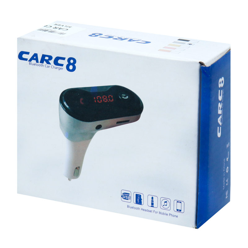 FM Player بلوتوثی + شارژر فندکی Car C8