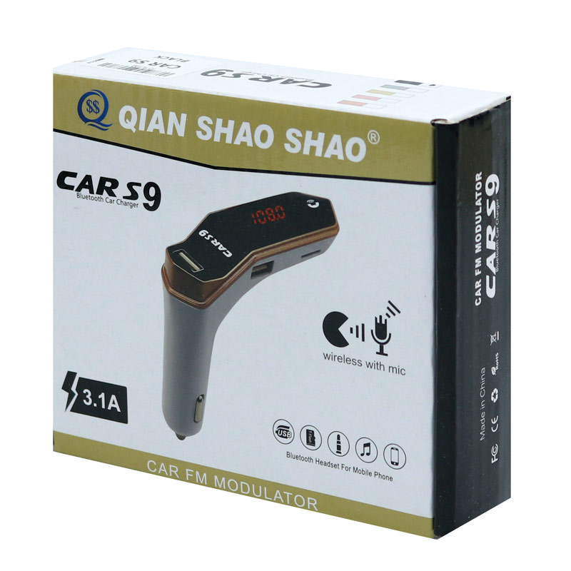 FM Player بلوتوثی + شارژر فندکی Car S9