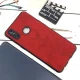قاب چرمی سامسونگ Galaxy A10s طرح گوزن محافظ لنزدار زرشکی