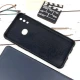 قاب چرمی سامسونگ Galaxy A10s طرح گوزن محافظ لنزدار زرشکی