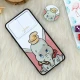 قاب طرحدار محافظ لنز دار کشویی + پاپ سوکت طرح فیل سامسونگ A32 4G