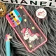 قاب PC سامسونگ Galaxy A12 طرح یونیکورن پشت مات پاپ سوکت دار محافظ لنزدار