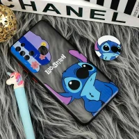 قاب PC مات فانتزی محافظ لنز دار + پاپ سوکت طرح استیچ Samsung Galaxy A21s