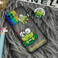 قاب PC مات فانتزی محافظ لنز دار + پاپ سوکت طرح قورباغه Samsung Galaxy A22 5G