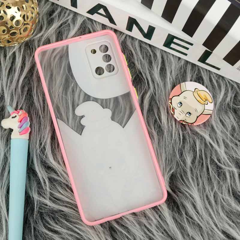 قاب PC سامسونگ Galaxy A31 طرح دامبو پشت مات سوکت دار محافظ لنزدار