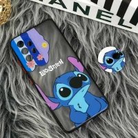 قاب PC مات فانتزی محافظ لنز دار + پاپ سوکت طرح استیچ Samsung Galaxy A32 4G