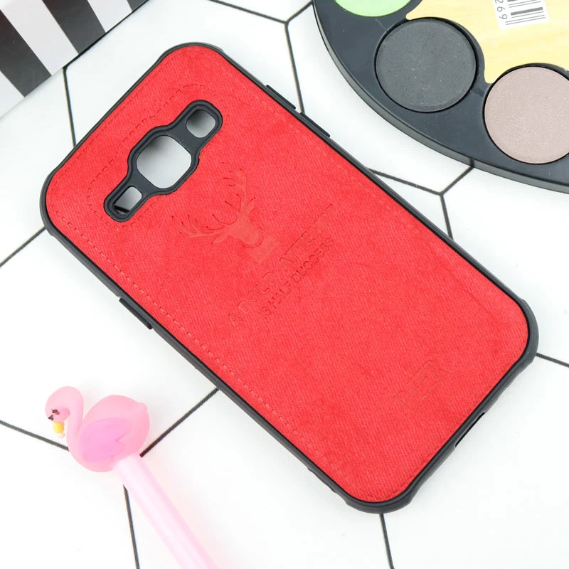 قاب چرمی سامسونگ Galaxy J1 طرح گوزن محافظ لنزدار