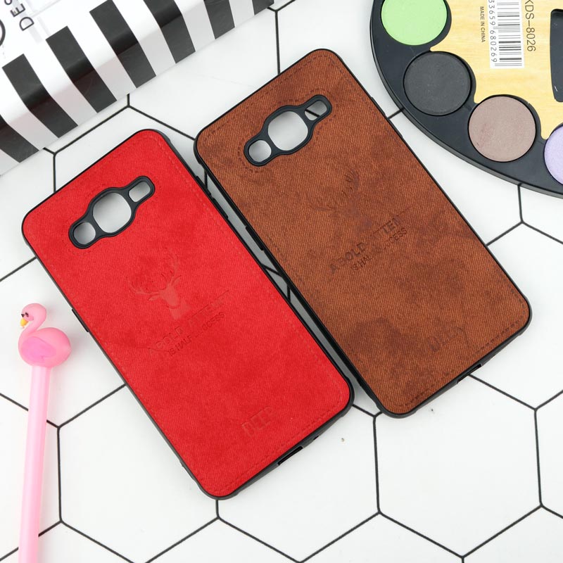 قاب چرمی سامسونگ Galaxy J2 Prime طرح گوزن محافظ لنزدار