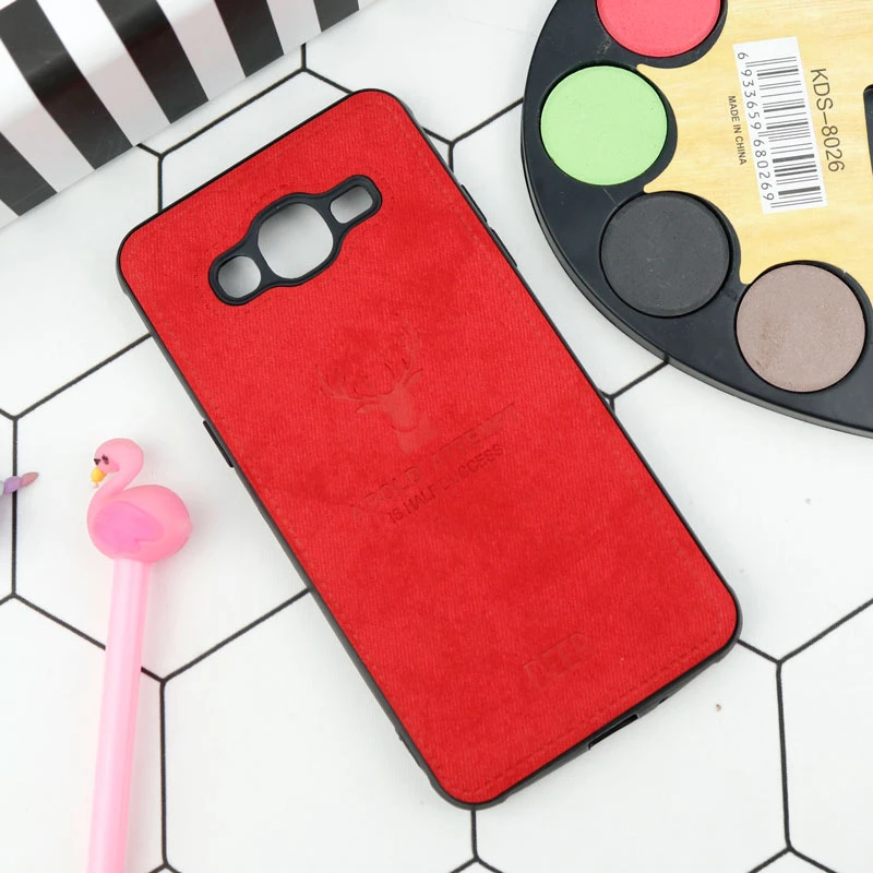 قاب چرمی سامسونگ Galaxy J2 Prime طرح گوزن محافظ لنزدار
