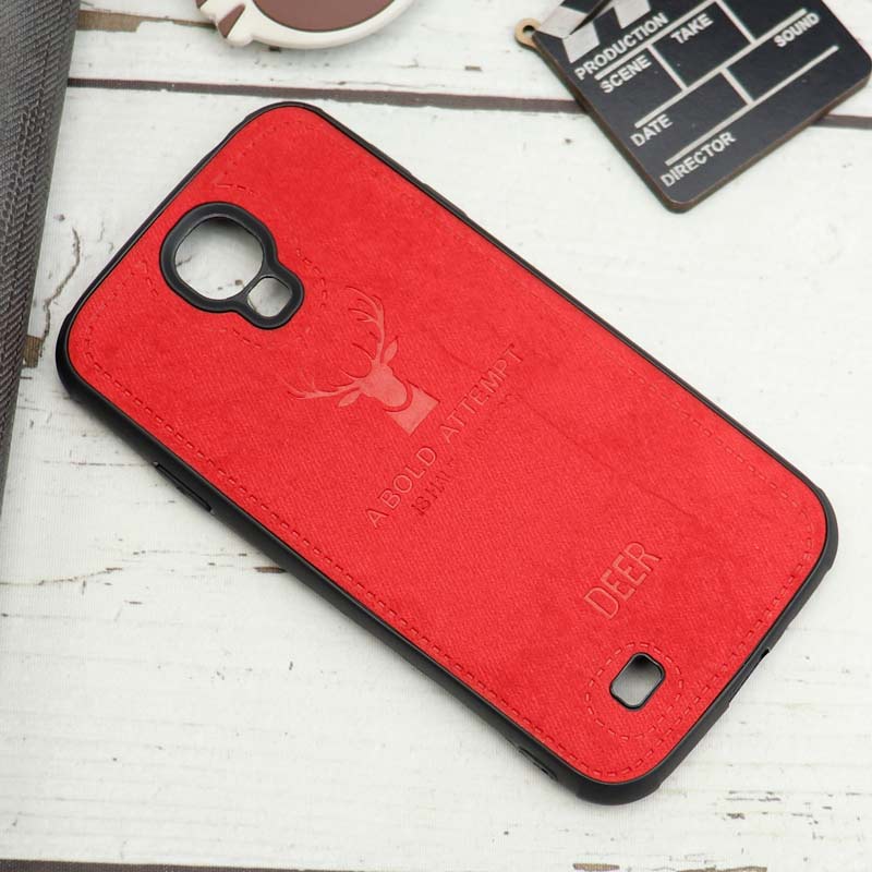 قاب چرمی سامسونگ Galaxy S4 طرح گوزن محافظ لنزدار