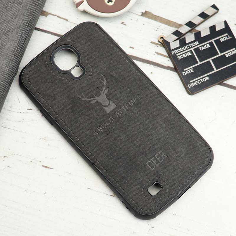 قاب چرمی سامسونگ Galaxy S4 طرح گوزن محافظ لنزدار