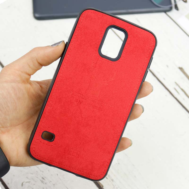 قاب چرمی طرح گوزن  Samsung Galaxy S5
