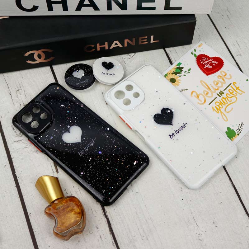 قاب PC ماربل محافظ لنزدار + پاپ سوکت Xiaomi Mi 11 Lite