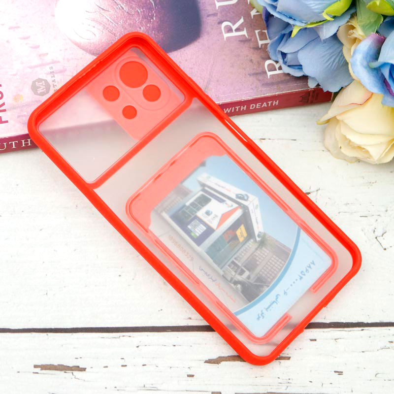 قاب PC مات محافظ لنزدار کشویی جاکارتی دار Xiaomi Mi 11 Lite