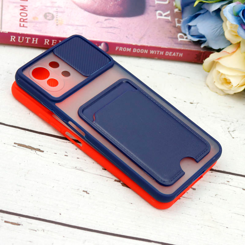 قاب PC مات محافظ لنزدار کشویی جاکارتی دار Xiaomi Mi 11 Lite