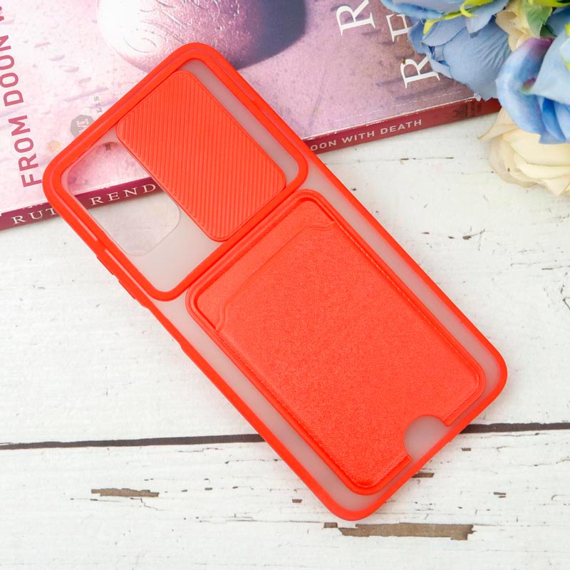 قاب PC مات محافظ لنزدار کشویی جاکارتی دار Xiaomi Poco M3