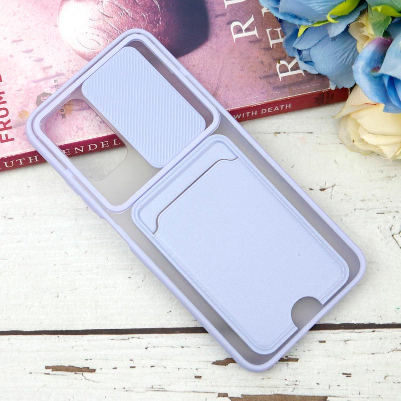 قاب PC مات محافظ لنزدار کشویی جاکارتی دار Xiaomi Poco M3