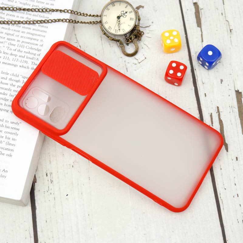 قاب PC مات محافظ لنز دار کشویی Xiaomi Poco M3 Pro