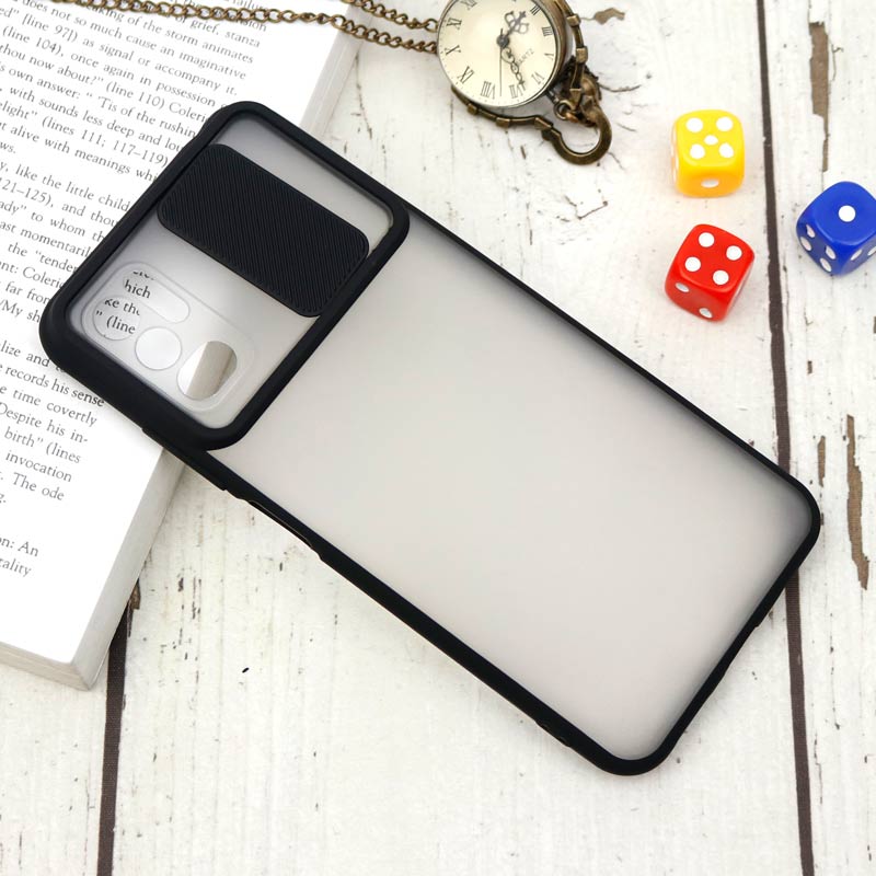 قاب PC مات محافظ لنز دار کشویی Xiaomi Poco M3 Pro