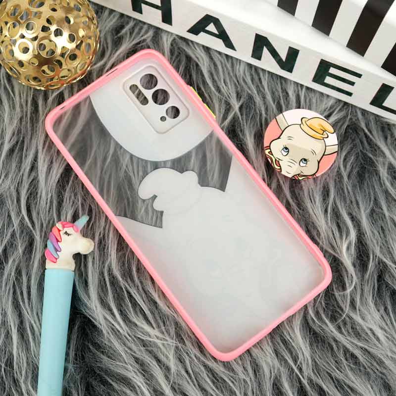 قاب PC مات فانتزی محافظ لنز دار + پاپ سوکت طرح دامبو Xiaomi Poco M3 Pro