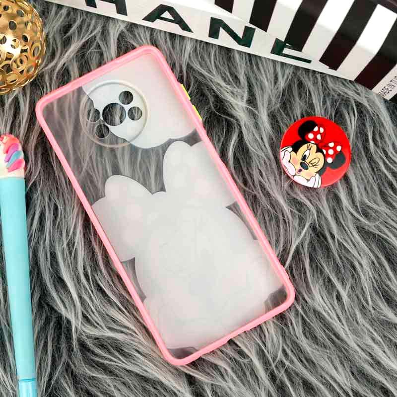 قاب PC مات فانتزی محافظ لنز دار + پاپ سوکت طرح میکی موس Xiaomi Poco X3