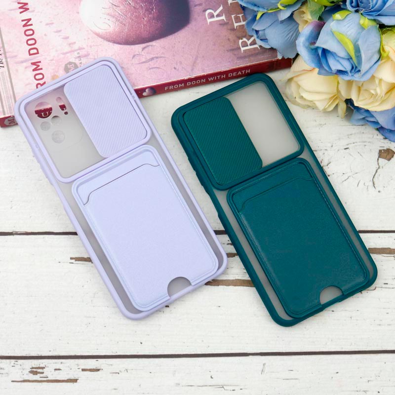 قاب PC مات محافظ لنزدار کشویی جاکارتی دار Xiaomi Poco X3