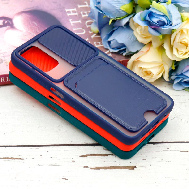 قاب PC مات محافظ لنزدار کشویی جاکارتی دار Xiaomi Redmi 9T