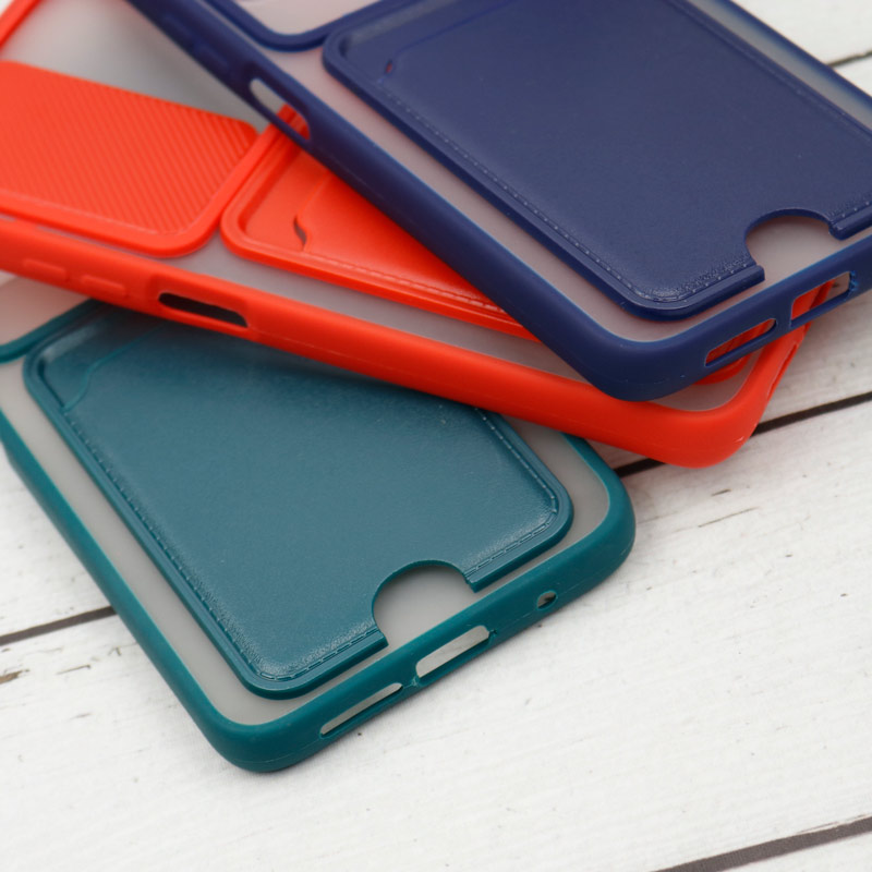قاب PC مات محافظ لنزدار کشویی جاکارتی دار Xiaomi Redmi 9T