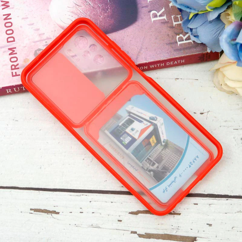 قاب PC مات محافظ لنزدار کشویی جاکارتی دار Xiaomi Redmi Note 10