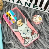 قاب PC شیائومی Redmi Note 10 طرح دامبو پشت مات سوکت دار محافظ لنزدار