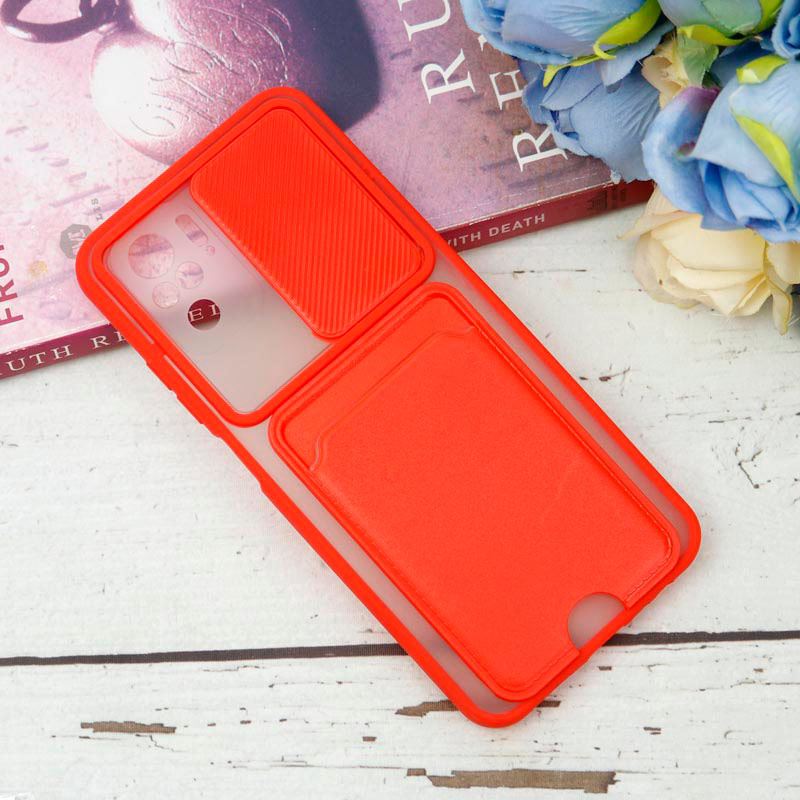 قاب PC مات محافظ لنزدار کشویی جاکارتی دار Xiaomi Redmi Note 10