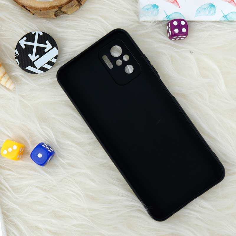 قاب طرحدار محافظ لنز دار کشویی + پاپ سوکت طرح Off White شیائومی Redmi Note 10 / Note 10s
