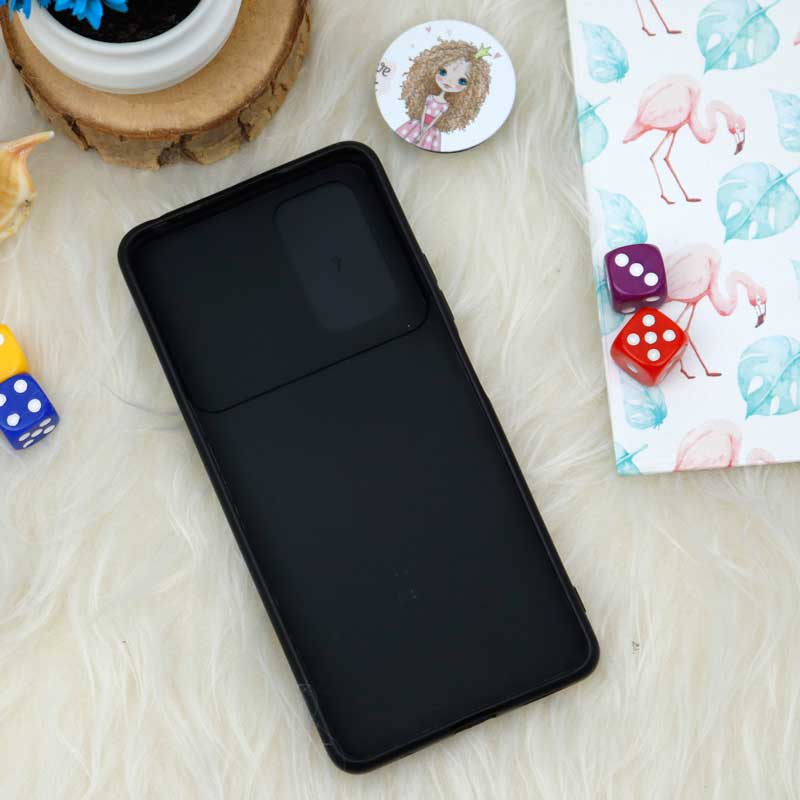 قاب طرحدار محافظ لنز دار کشویی + پاپ سوکت طرح دختر شیائومی Redmi Note 10 Pro