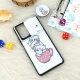 قاب طرحدار محافظ لنز دار کشویی + پاپ سوکت طرح گربه شیائومی Redmi Note 10 Pro