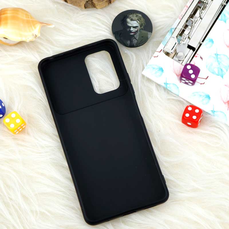 قاب طرحدار محافظ لنز دار کشویی + پاپ سوکت طرح جوکر شیائومی Redmi Note 10 Pro