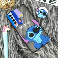 قاب PC مات فانتزی محافظ لنز دار + پاپ سوکت طرح استیچ Xiaomi Redmi Note 8
