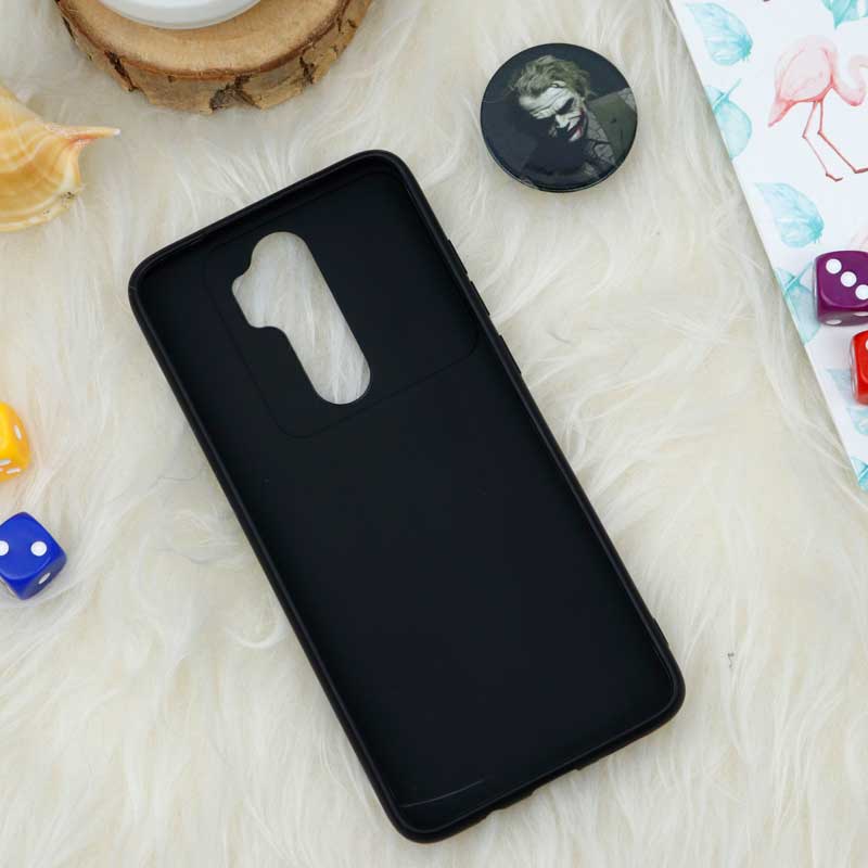 قاب طرحدار محافظ لنز دار کشویی + پاپ سوکت طرح جوکر شیائومی Redmi Note 8 Pro