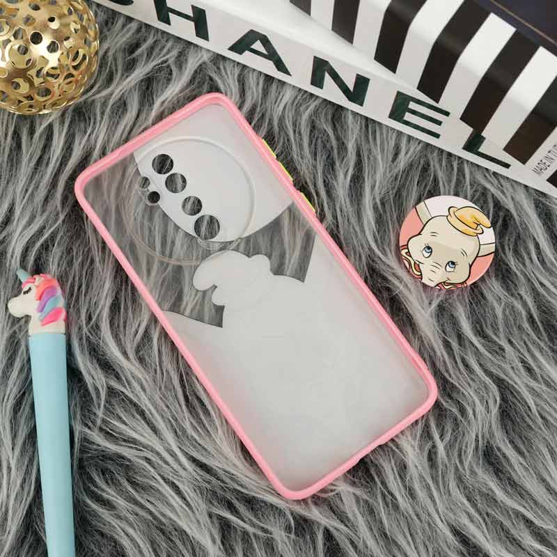 قاب PC مات فانتزی محافظ لنز دار + پاپ سوکت طرح دامبو Xiaomi Redmi Note 8 Pro