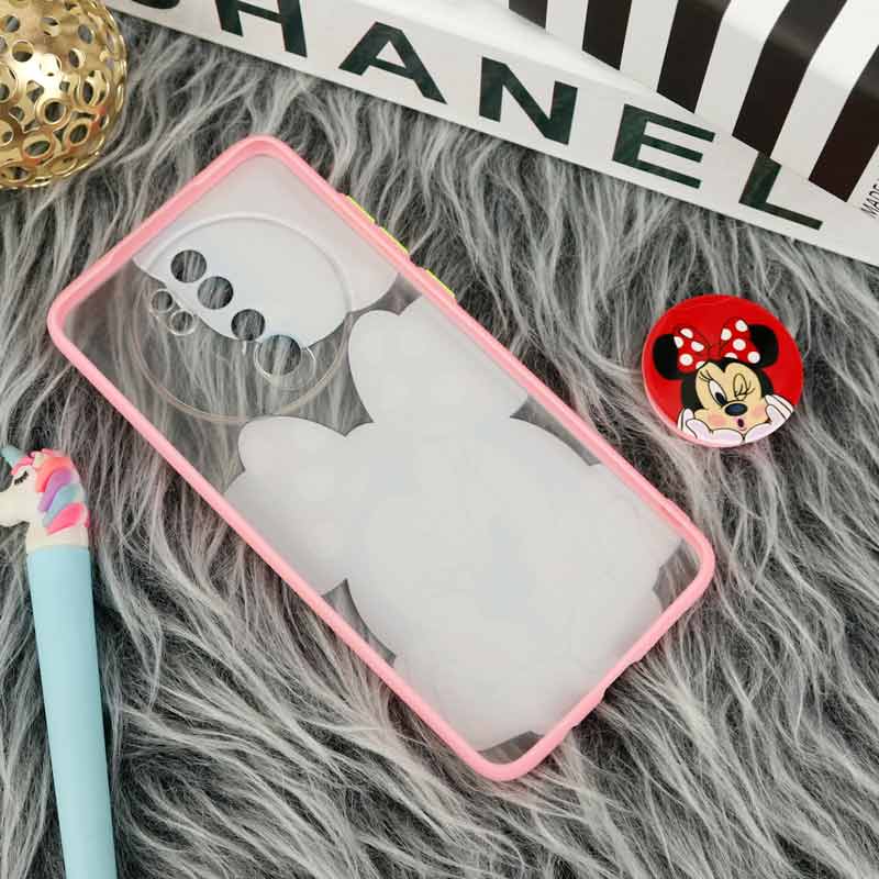 قاب PC مات فانتزی محافظ لنز دار + پاپ سوکت طرح میکی موس Xiaomi Redmi Note 8 Pro